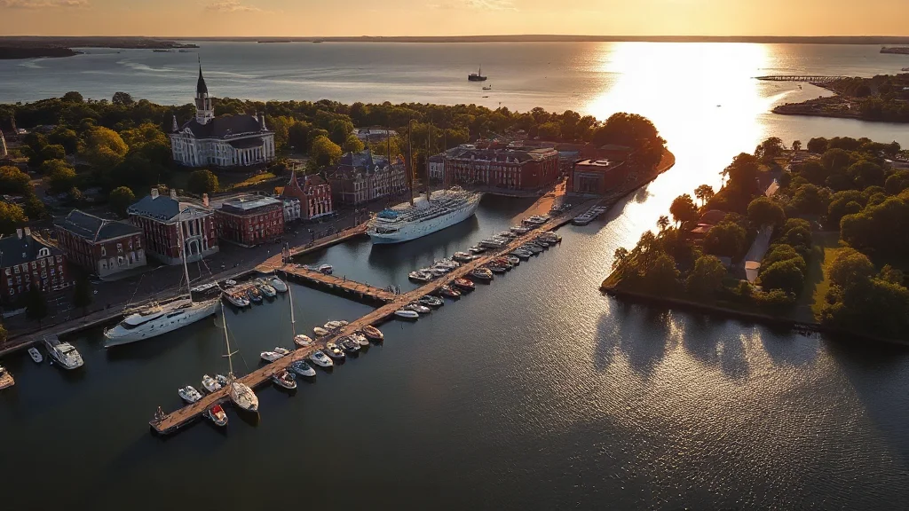 Aerial view of Annapolis, MD showing the local landscape and terrain relevant to aerial imaging operations