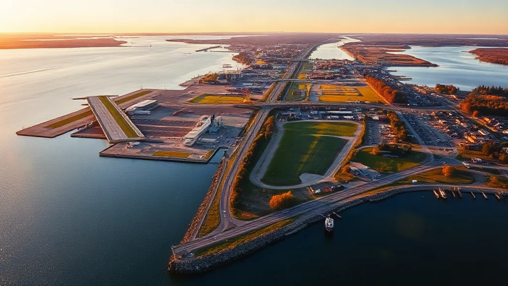 Aerial view of Warwick, RI showing the local landscape and terrain relevant to aerial imaging operations
