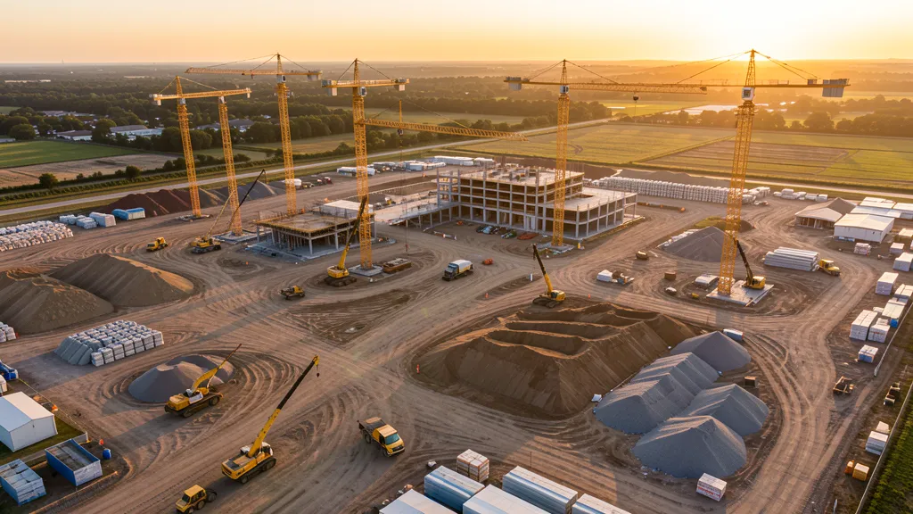 Drone conducting construction monitoring in Duluth, Minnesota — professional aerial mapping services