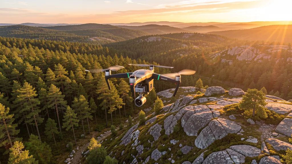 Drone conducting lidar scanning in Longview, Washington — professional aerial mapping services